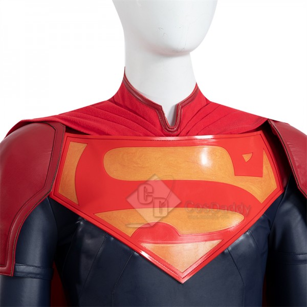 2022 Comics New Superman Jon Kent Cosplay Costume Black Jumpsuit With Red Cape