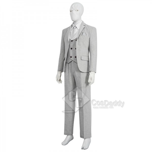 2022 TV Moon Knight Steven Grant Marc Spector Cosplay Costume Mr.Knight White Suit 
