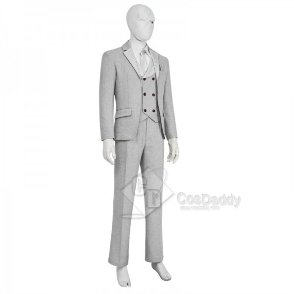 2022 TV Moon Knight Steven Grant Marc Spector Cosplay Costume Mr.Knight White Suit 