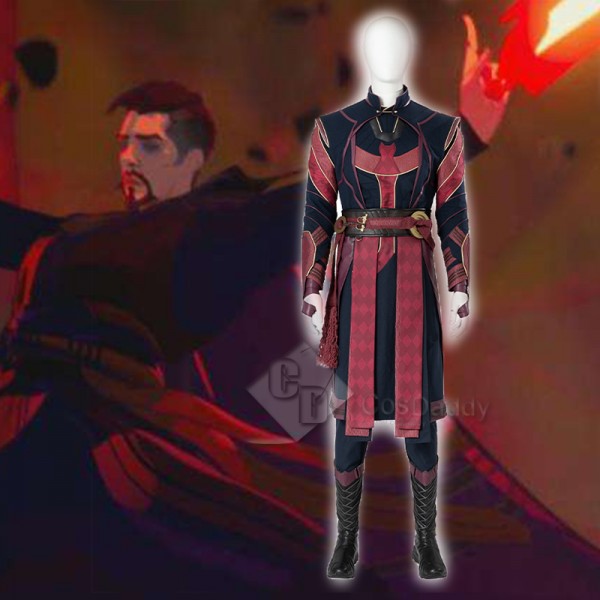 Doctor Strange in the Multiverse of Madness Defender Strange Cosplay Costume With Shoes