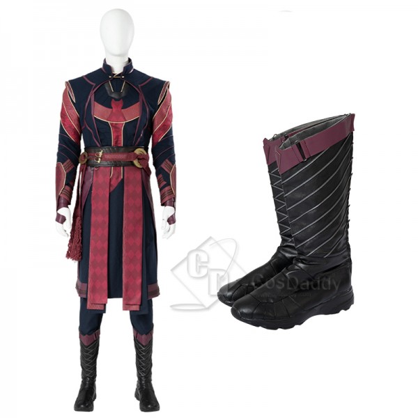 Doctor Strange in the Multiverse of Madness Defender Strange Cosplay Costume With Shoes