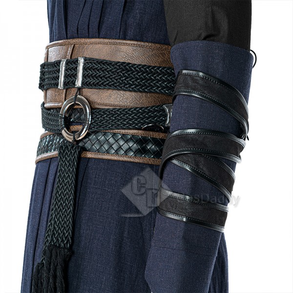 Doctor Strange in the Multiverse of Madness Evil Strange Cosplay Costume Halloween Outfit Blue Version