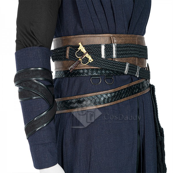 Doctor Strange in the Multiverse of Madness Evil Strange Cosplay Costume Halloween Outfit Blue Version