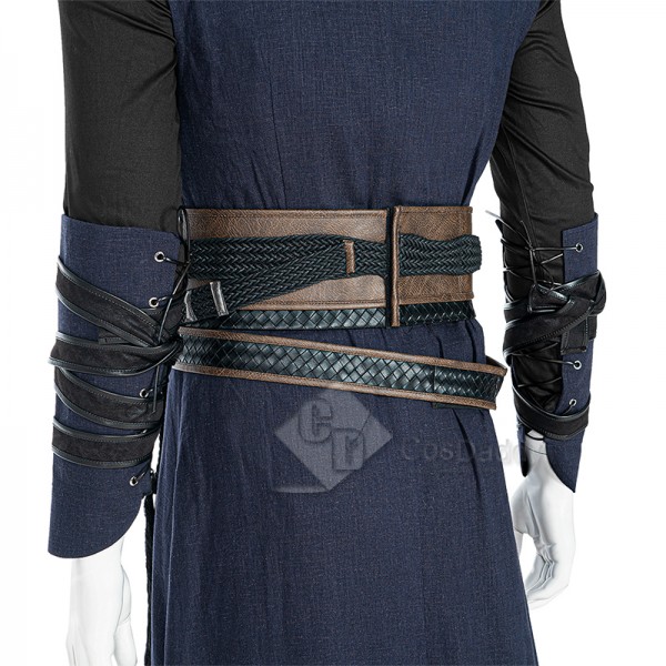 Doctor Strange in the Multiverse of Madness Evil Strange Cosplay Costume Halloween Outfit Blue Version