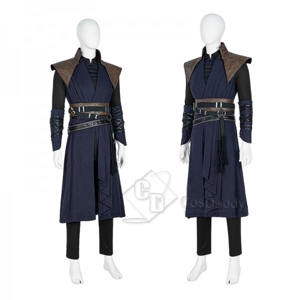 Doctor Strange in the Multiverse of Madness Evil Strange Cosplay Costume Halloween Outfit Blue Version