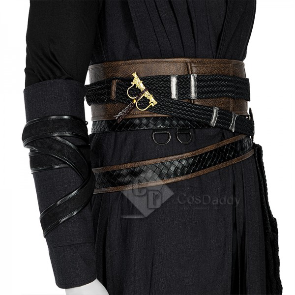 Doctor Strange in the Multiverse of Madness Evil Strange Cosplay Costume Halloween Outfit Black Version