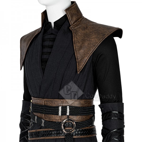 Doctor Strange in the Multiverse of Madness Evil Strange Cosplay Costume Halloween Outfit Black Version