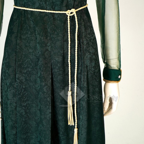 House of The Dragon Queen Alicent Hightower Green Robe Dress Cosplay Costume