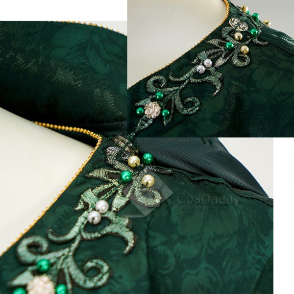 House of The Dragon Queen Alicent Hightower Green Robe Dress Cosplay Costume