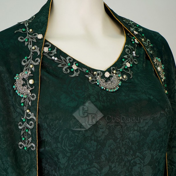 House of The Dragon Queen Alicent Hightower Green Robe Dress Cosplay Costume