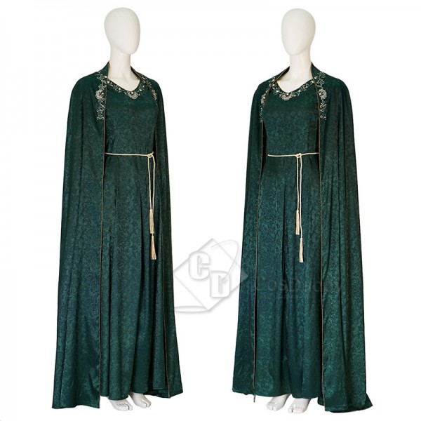 House of The Dragon Queen Alicent Hightower Green Robe Dress Cosplay Costume