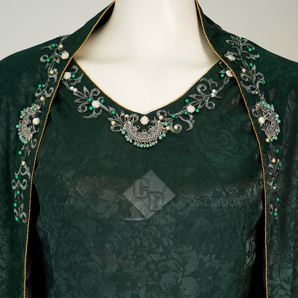 House of The Dragon Queen Alicent Hightower Green Robe Dress Cosplay Costume