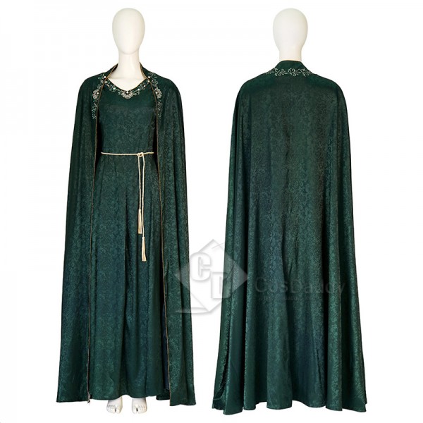 House of The Dragon Queen Alicent Hightower Green Robe Dress Cosplay Costume