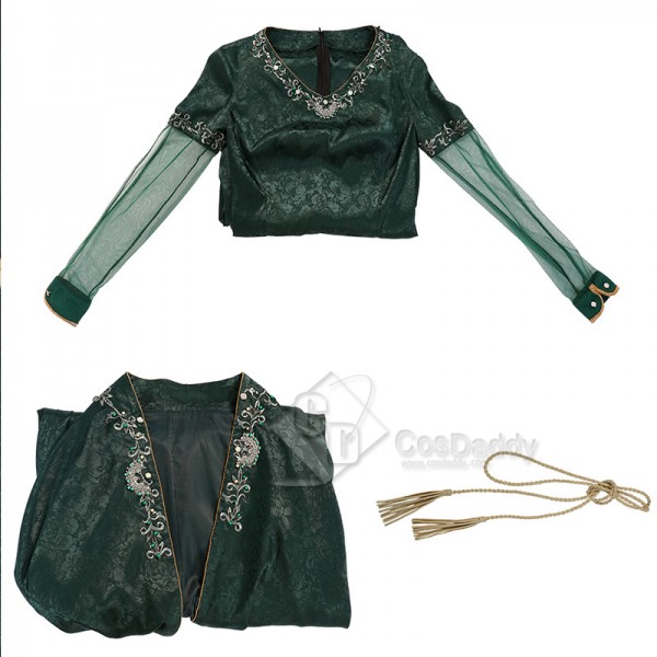House of The Dragon Queen Alicent Hightower Green Robe Dress Cosplay Costume