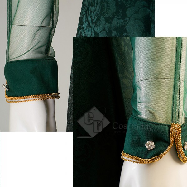 House of The Dragon Queen Alicent Hightower Green Robe Dress Cosplay Costume