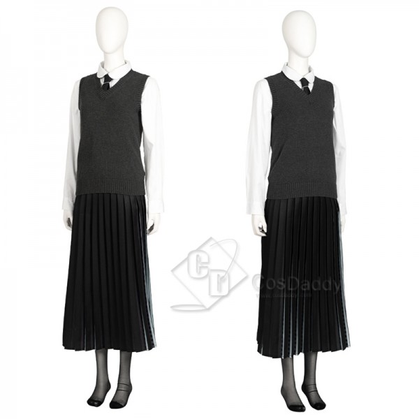 2022 The Addams Family Wednesday Addams Cosplay Costume Nevermore Academy School Uniform Halloween Outfit