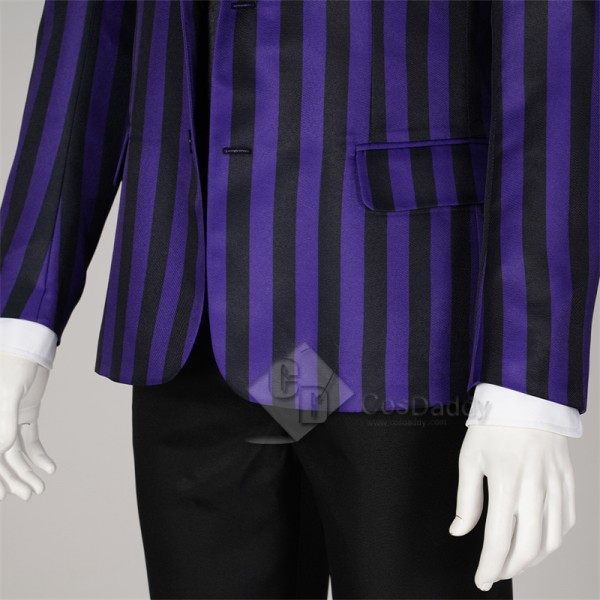 The Addams Family Wednesday Nevermore Academy School Uniform Purple Suit Cosplay Costumes