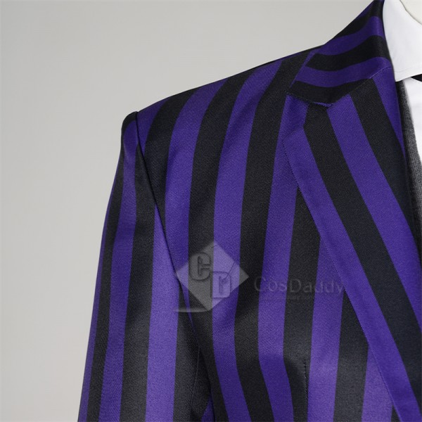 The Addams Family Wednesday Nevermore Academy School Uniform Purple Suit Cosplay Costumes