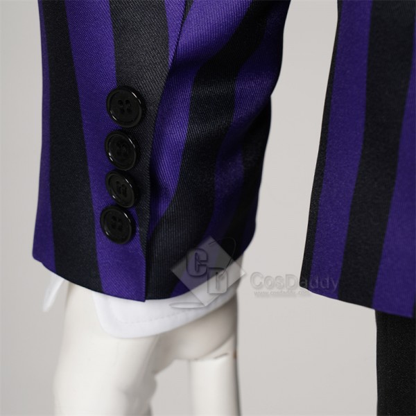 The Addams Family Wednesday Nevermore Academy School Uniform Purple Suit Cosplay Costumes