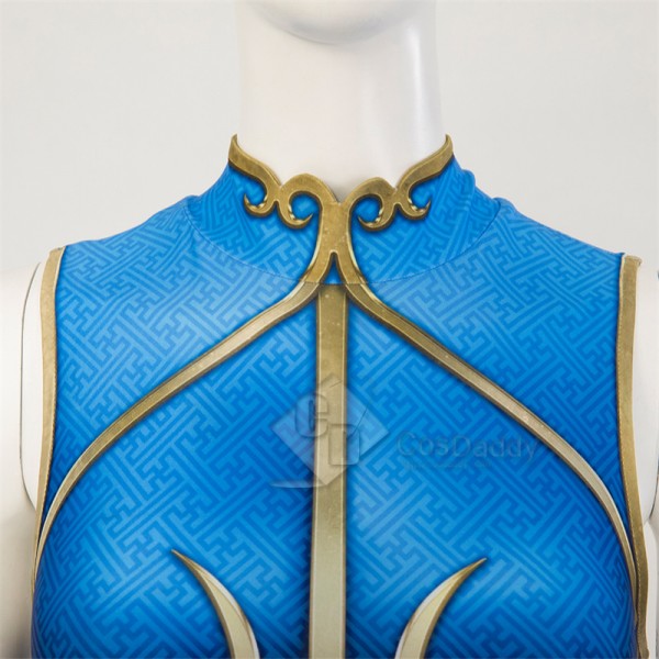 Street Fighter 6 Chun Li Cosplay Costume Qipao Halloween Party Suit Printed Version