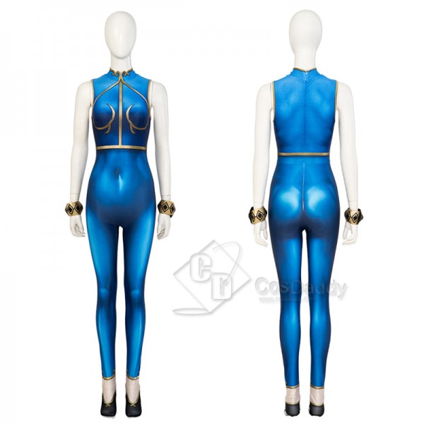 Street Fighter 6 Chun Li Cosplay Costume Qipao Halloween Party Suit Printed Version