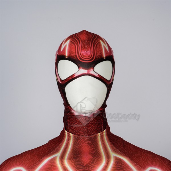 2023 Movie The Flash Red Flash Barry Allen Cosplay Costume Jumpsuit