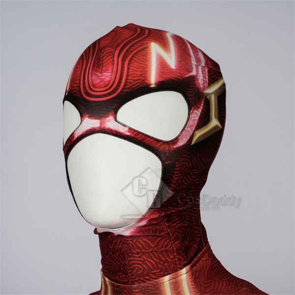 2023 Movie The Flash Red Flash Barry Allen Cosplay Costume Jumpsuit