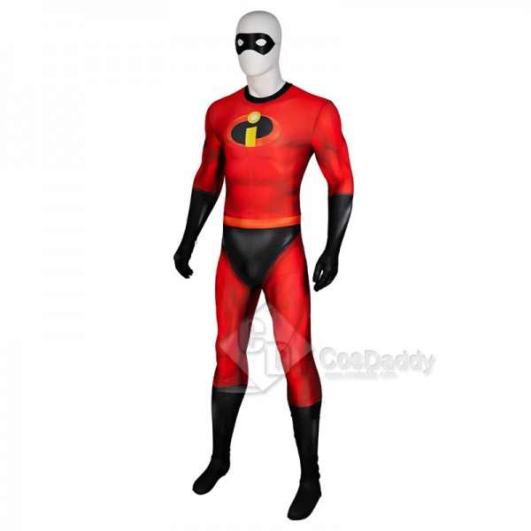 Cartoon The Incredibles 2 Mr.Incredible Bob Parr Cosplay Costume Halloween Carnival Suit