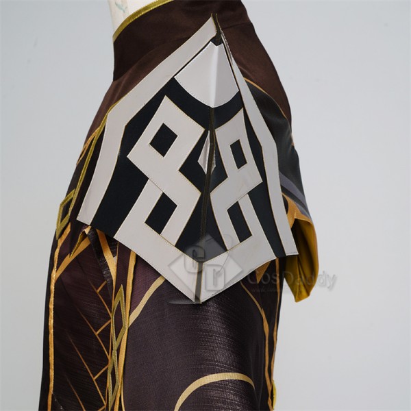 Genshin Impact God of Contracts Rex Lapis Morax Zhongli Cosplay Costume Cape Suit