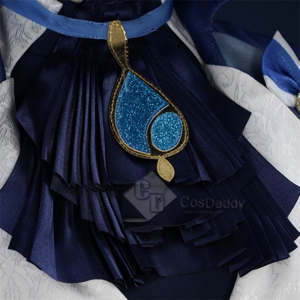 Genshin Impact Fontaine Hydro Archon Focalors Sexy Cosplay Costume Halloween Carnival Suit