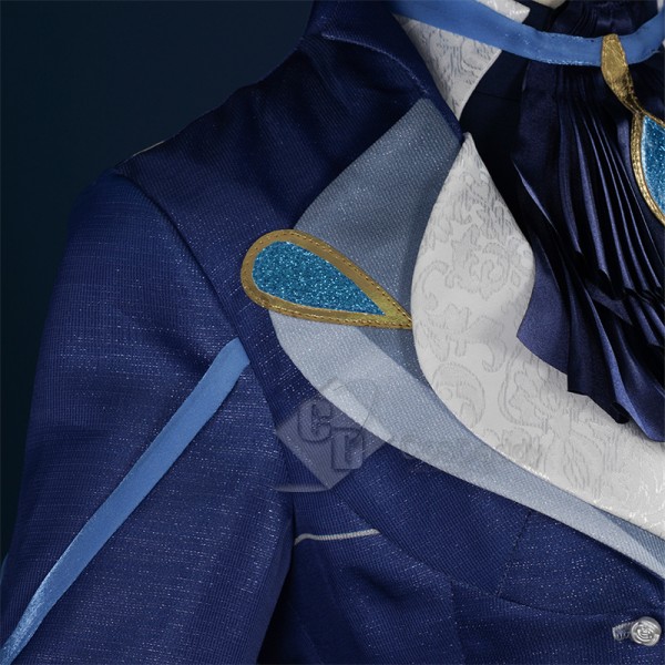 Genshin Impact Fontaine Hydro Archon Focalors Sexy Cosplay Costume Halloween Carnival Suit