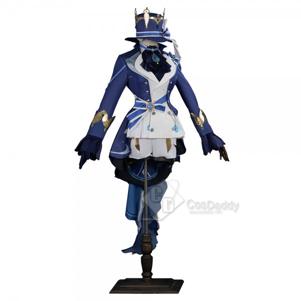 Genshin Impact Fontaine Hydro Archon Focalors Sexy Cosplay Costume Halloween Carnival Suit