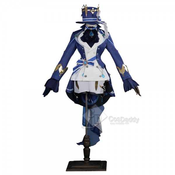 Genshin Impact Fontaine Hydro Archon Focalors Sexy Cosplay Costume Halloween Carnival Suit