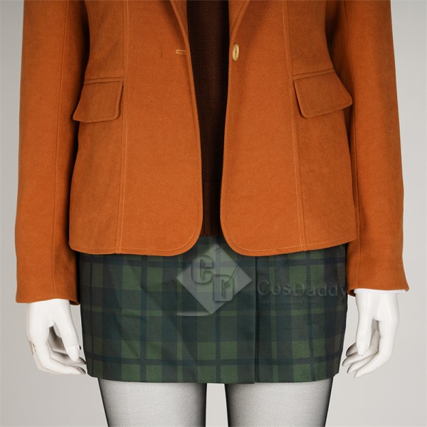 Game Resident Evil 4 Remake Ashley Graham Coat Skirt Cosplay Costume Halloween Outfit