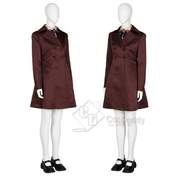 2023 Horror Movie M3gan Killer Doll Dress Coat Cosplay Costume Halloween Party Suit