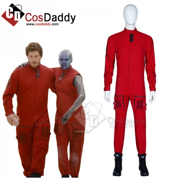 Guardians of the Galaxy Vol. 3 Star Lord Team Suit Cosplay Costume Red Uniform