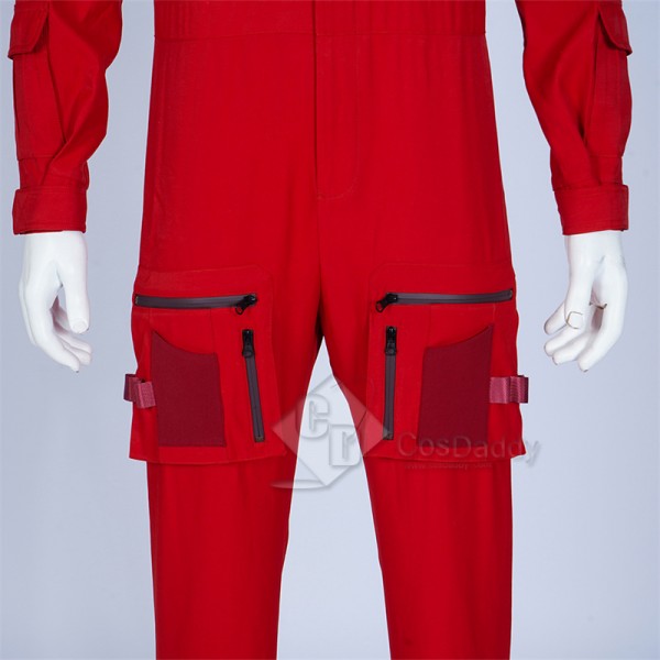 Guardians of the Galaxy Vol. 3 Star Lord Team Suit Cosplay Costume Red Uniform