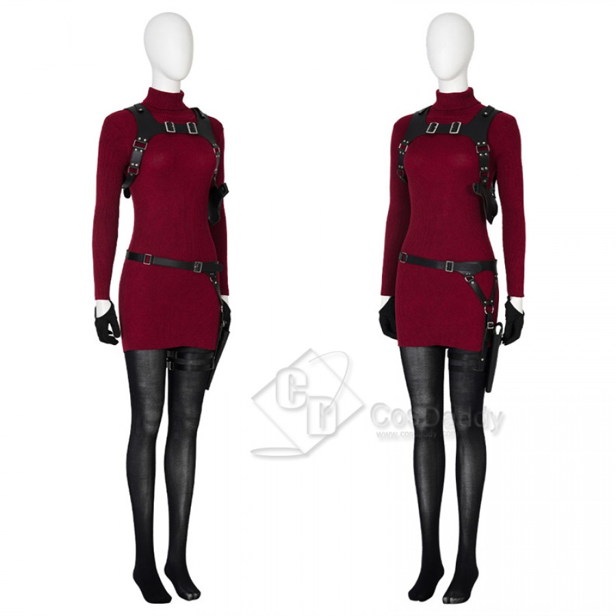 Resident Evil IV 4 Remake Ada Wong Cosplay Costume