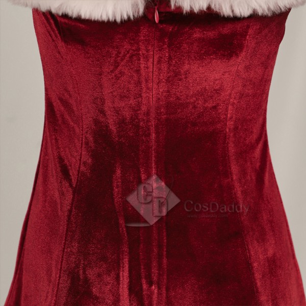 2003 Movie Love Actually Red Dress Cosplay Costume Christmas Party Suit