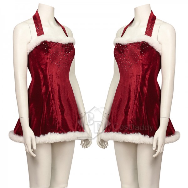 2003 Movie Love Actually Red Dress Cosplay Costume Christmas Party Suit