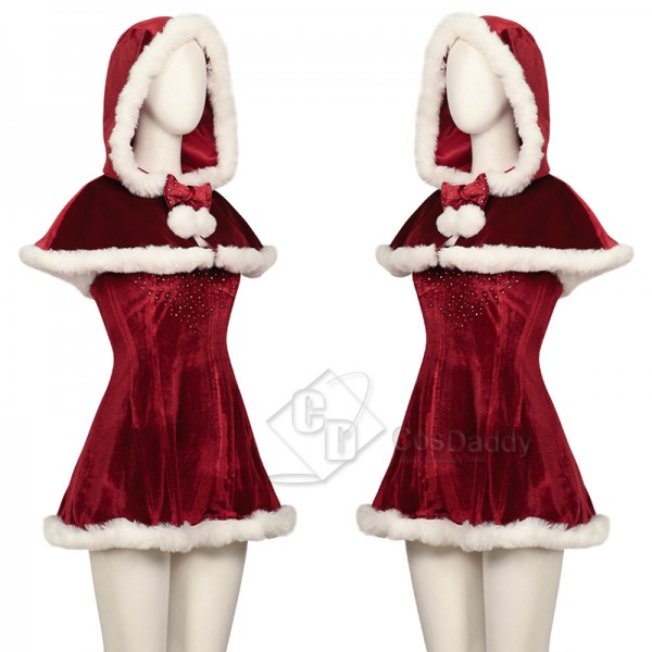 2003 Movie Love Actually Red Dress Cosplay Costume Christmas Party Suit