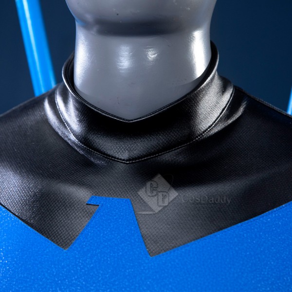 Cosdaddy Dick Grayson Nightwing Cosplay Costume Nightwing Leather Jumpsuit