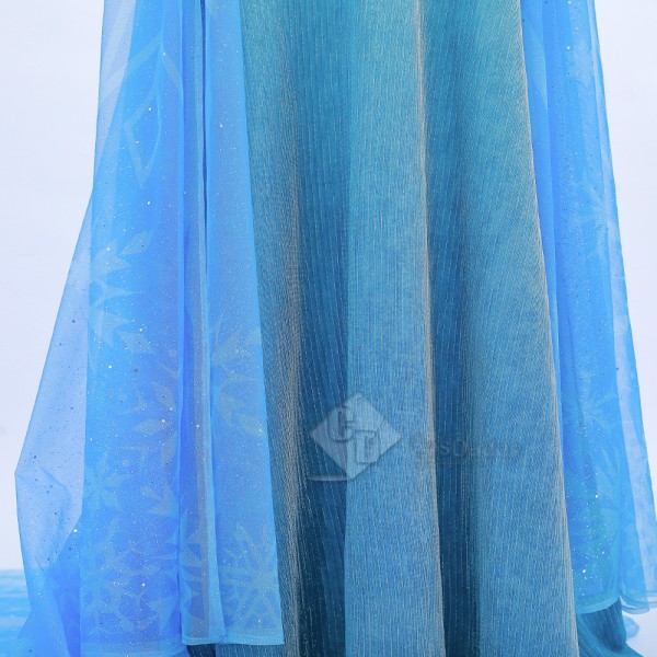 Cosdaddy Disney Frozen 2 Elsa Cosplay Costume Blue Dress Halloween Suit 