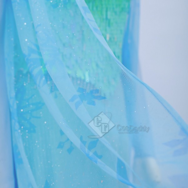 Cosdaddy Disney Frozen 2 Elsa Cosplay Costume Blue Dress Halloween Suit 
