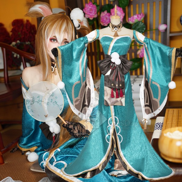 Game Genshin Impact Ms. Hina Gorou Female Cosplay ...