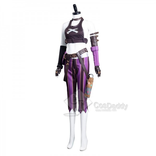 League of Legends LOL Arcane Jinx Cosplay Costume Gameplay Outfit Party Suit