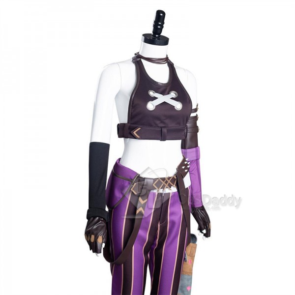 League of Legends LOL Arcane Jinx Cosplay Costume Gameplay Outfit Party Suit
