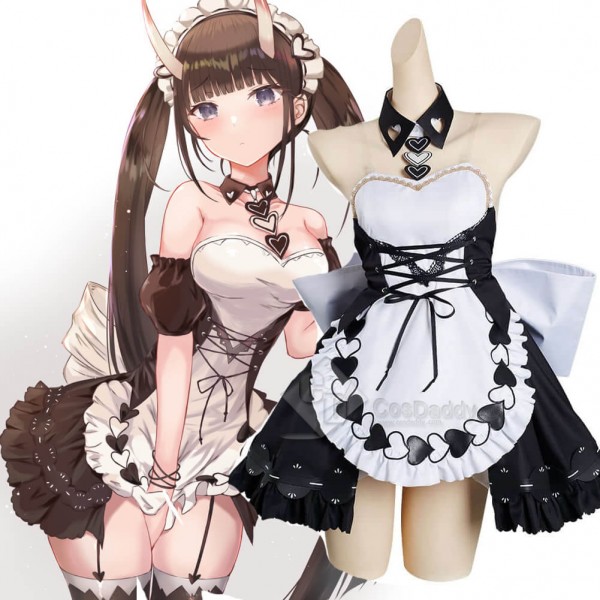 Azur Lane Noshiro Maid Dress Halloween Costumes fo...