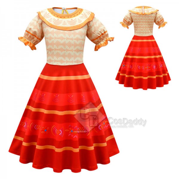 Kids Girls Encanto Dolores Dress Encanto Cosplay Outfit Halloween Carnival Costumes Dress Up CosDaddy