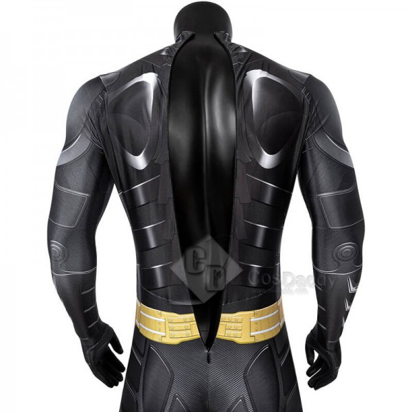 The Dark Knight Rises Suit Batman Bruce Wayne Costumes Jumpsuit Cosplay Outfit Adults